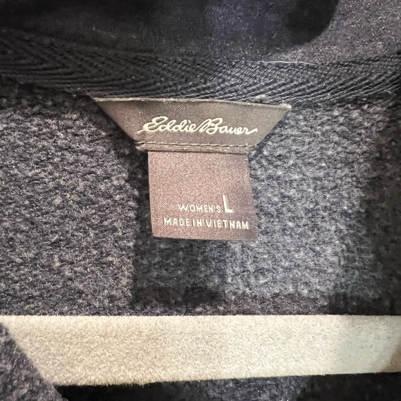 Eddie Bauer Women’s Camp Fleece Quarter Zip Up Size Large - Picture 7 of 12